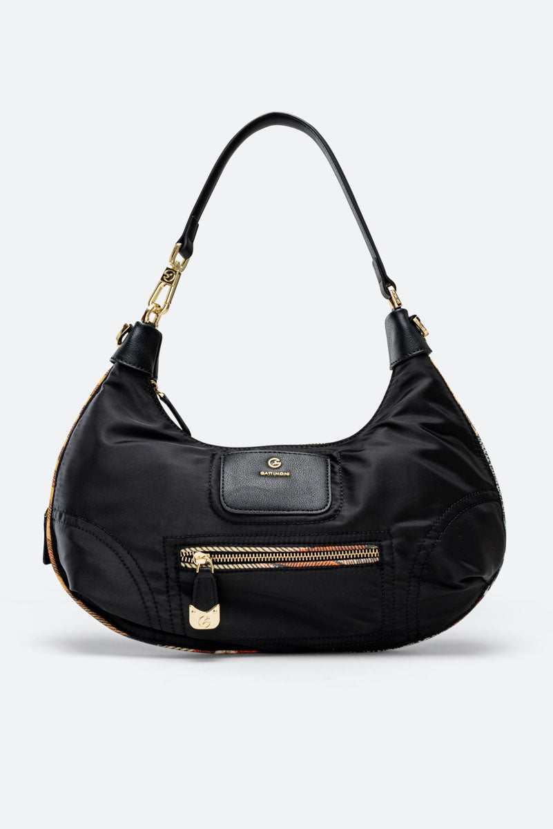 Colorsoul Hobo Polyester/PU Black/Classic Planetarium_Gattinoni
