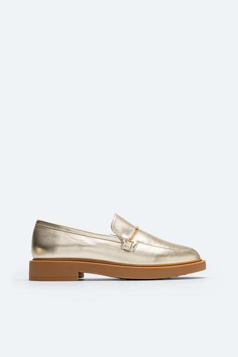 Gore Loafer Laminated PU Light Gold