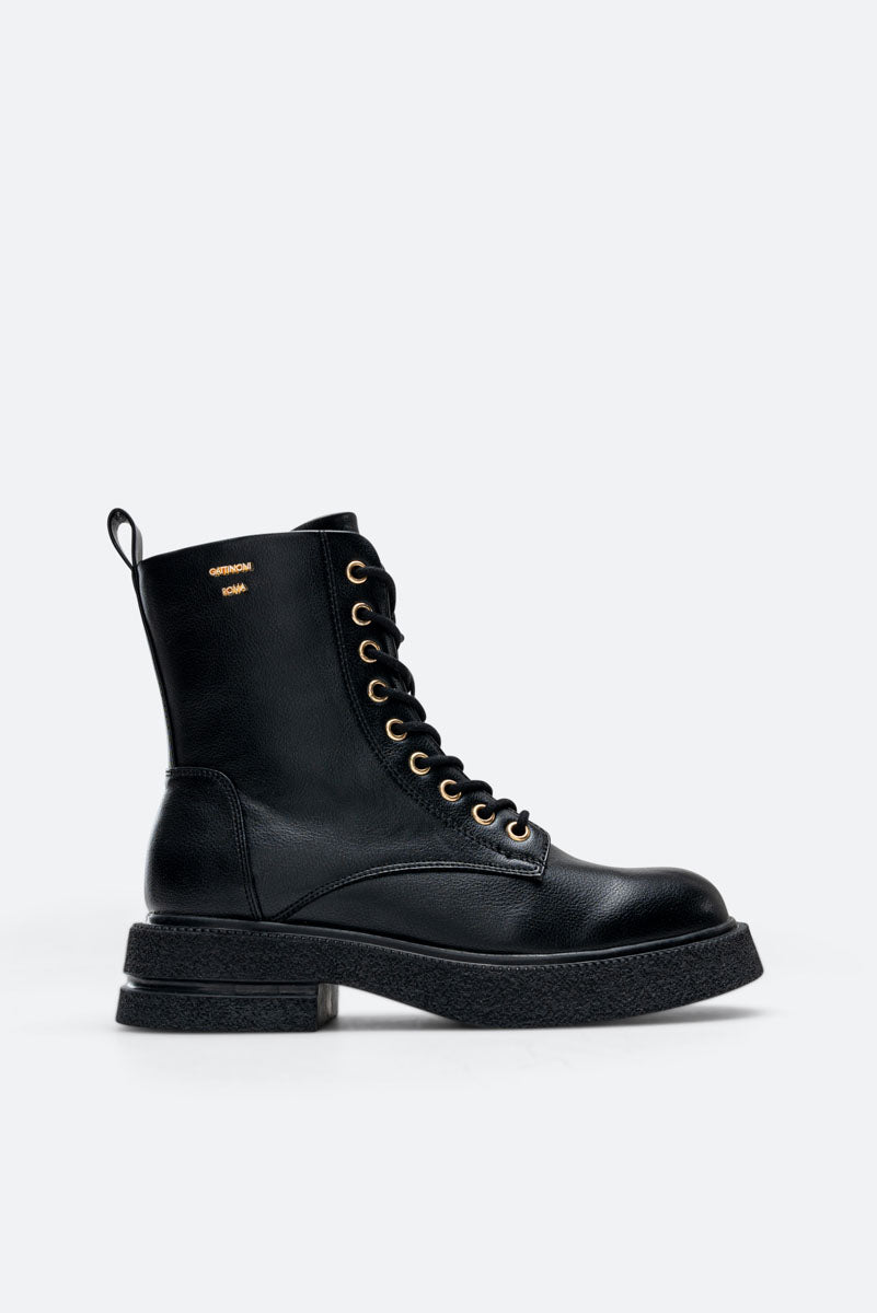 Elliot Ankle Boot Grain Calf PU/Teodosia Black/Mono Black