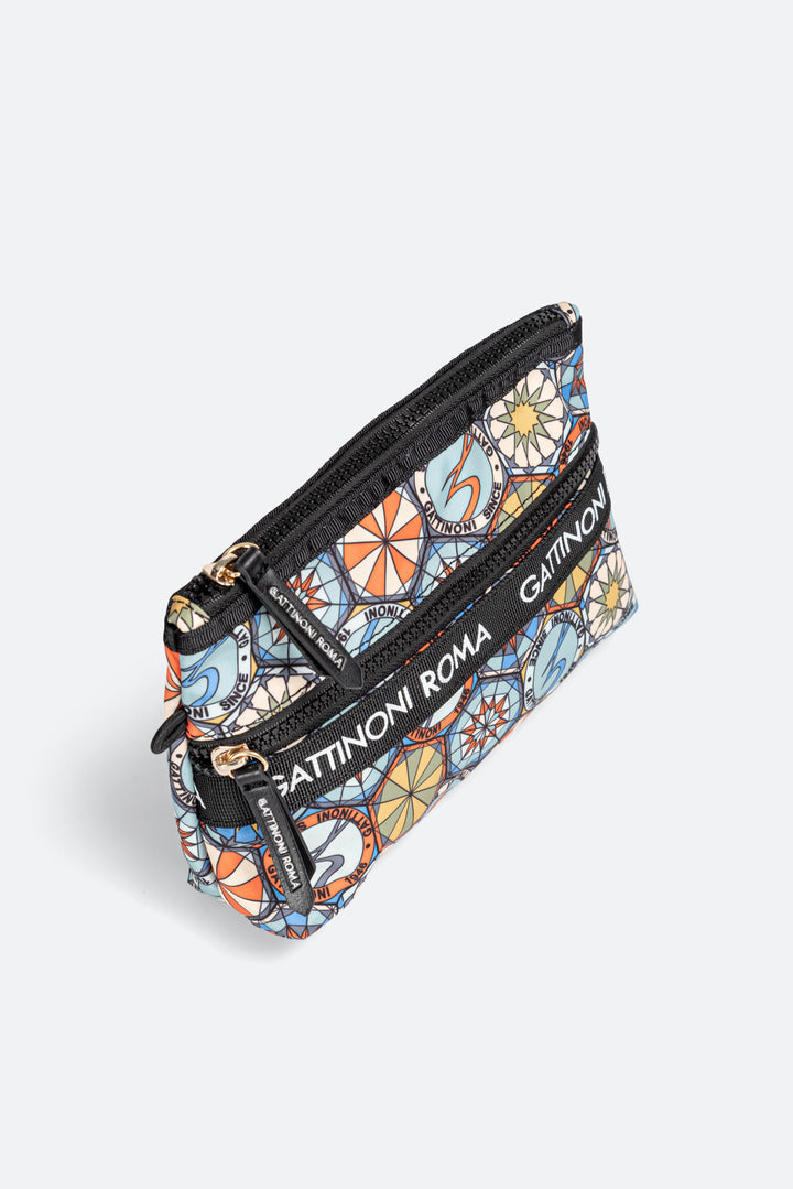 Beauty case multicolore per cosmetici