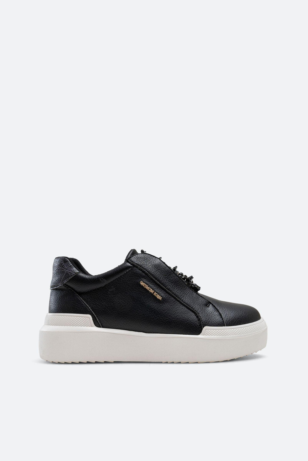 Sneaker Leon in similpelle colore nero