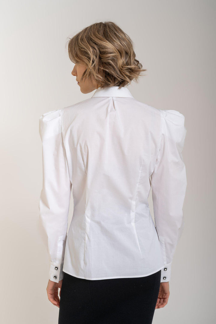 Camicia con plastron