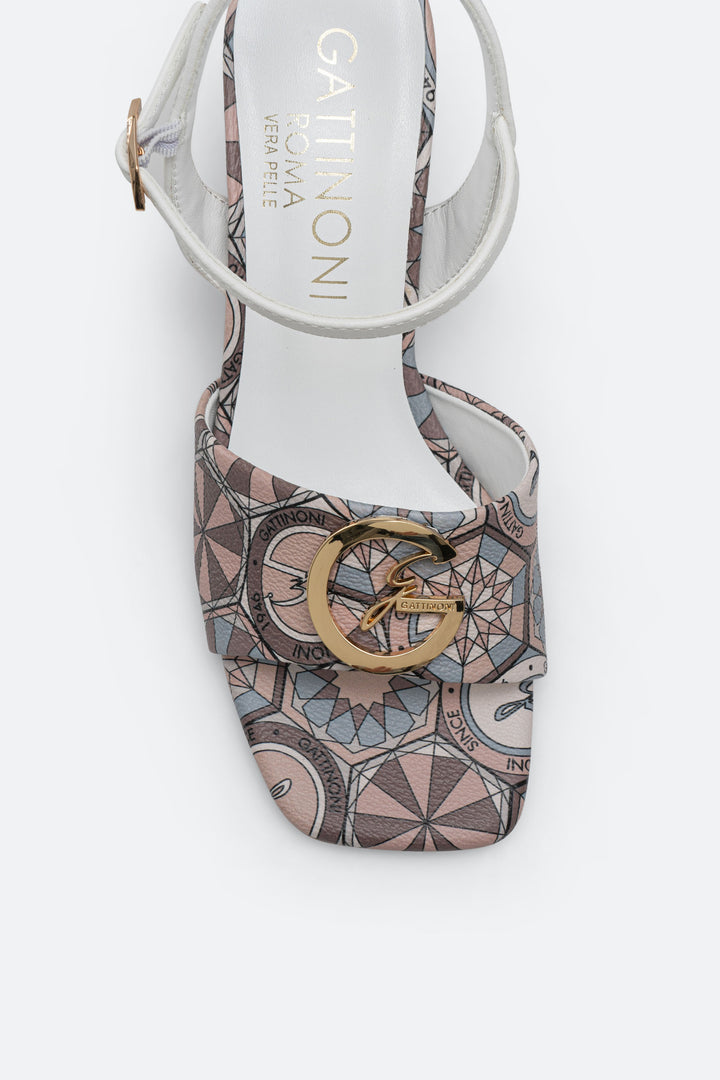 Sandalo Monroe gesso e dettagli Teodosia Powder