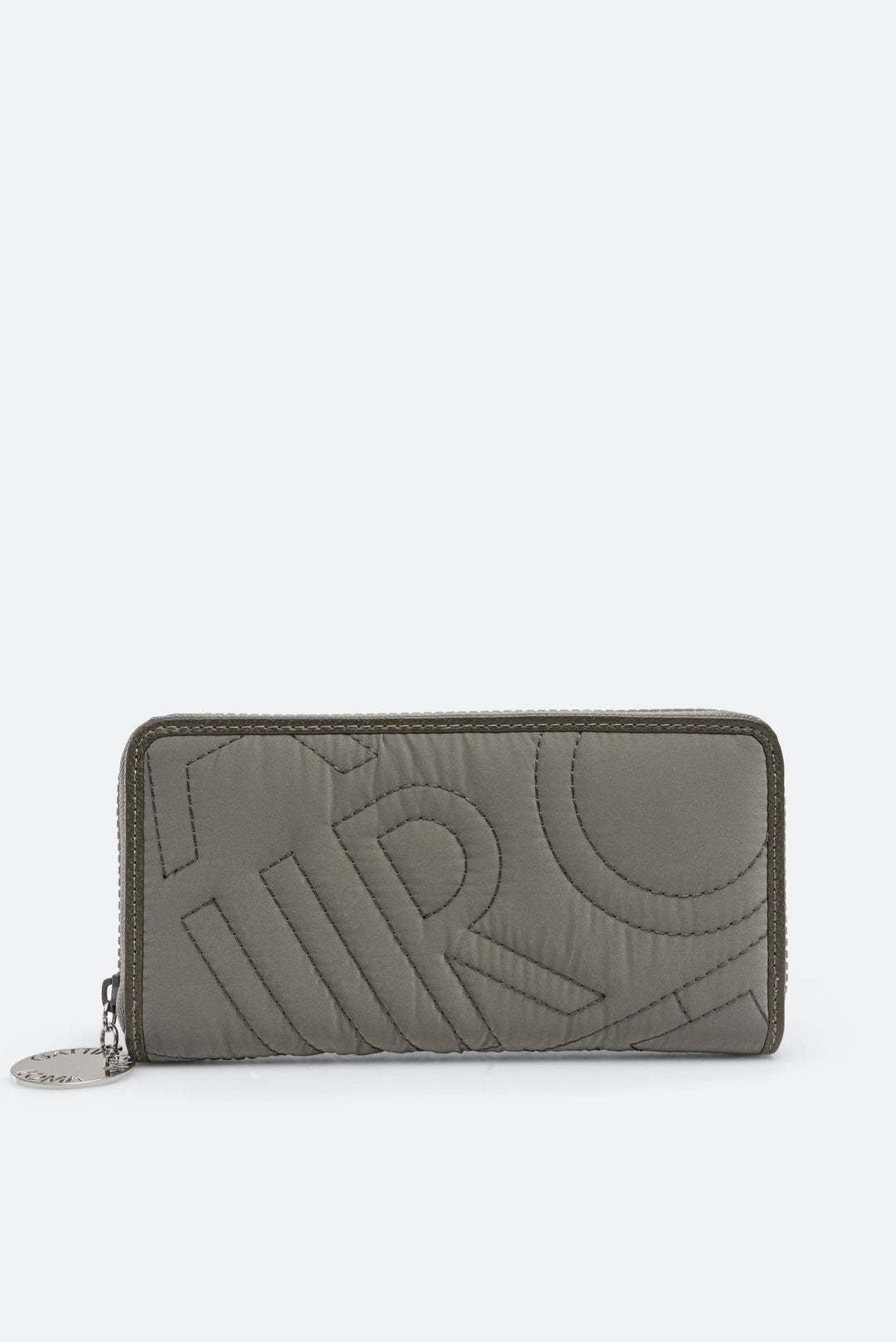 Portafogli con zip kaki