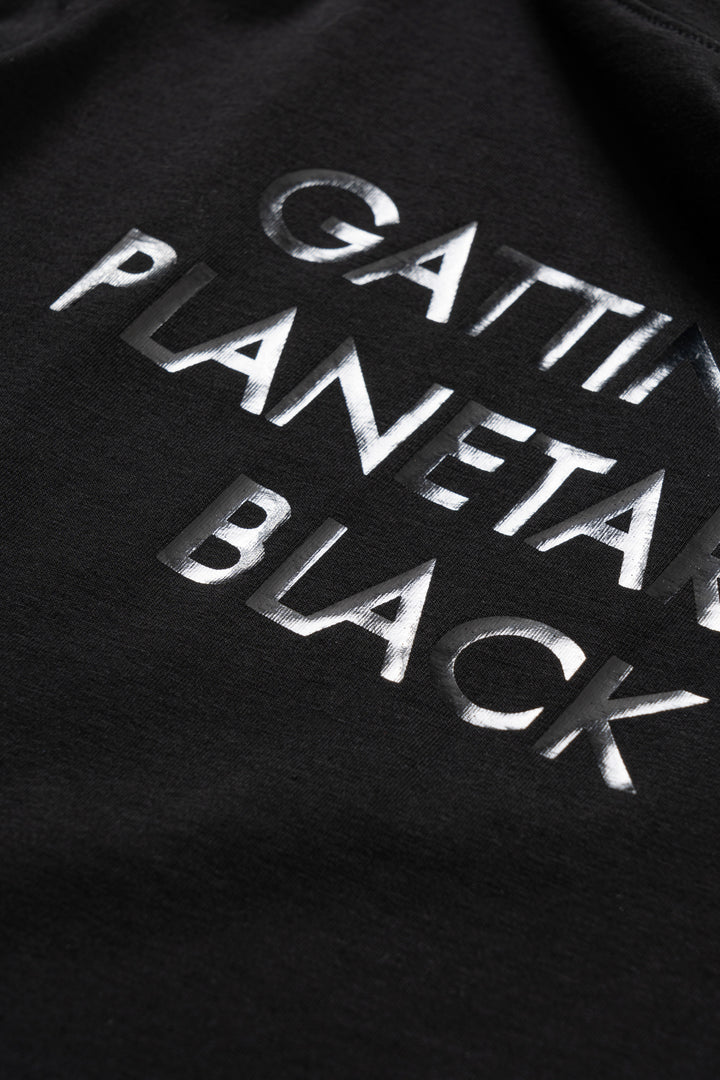 T-shirt con scritta Planetarium Black