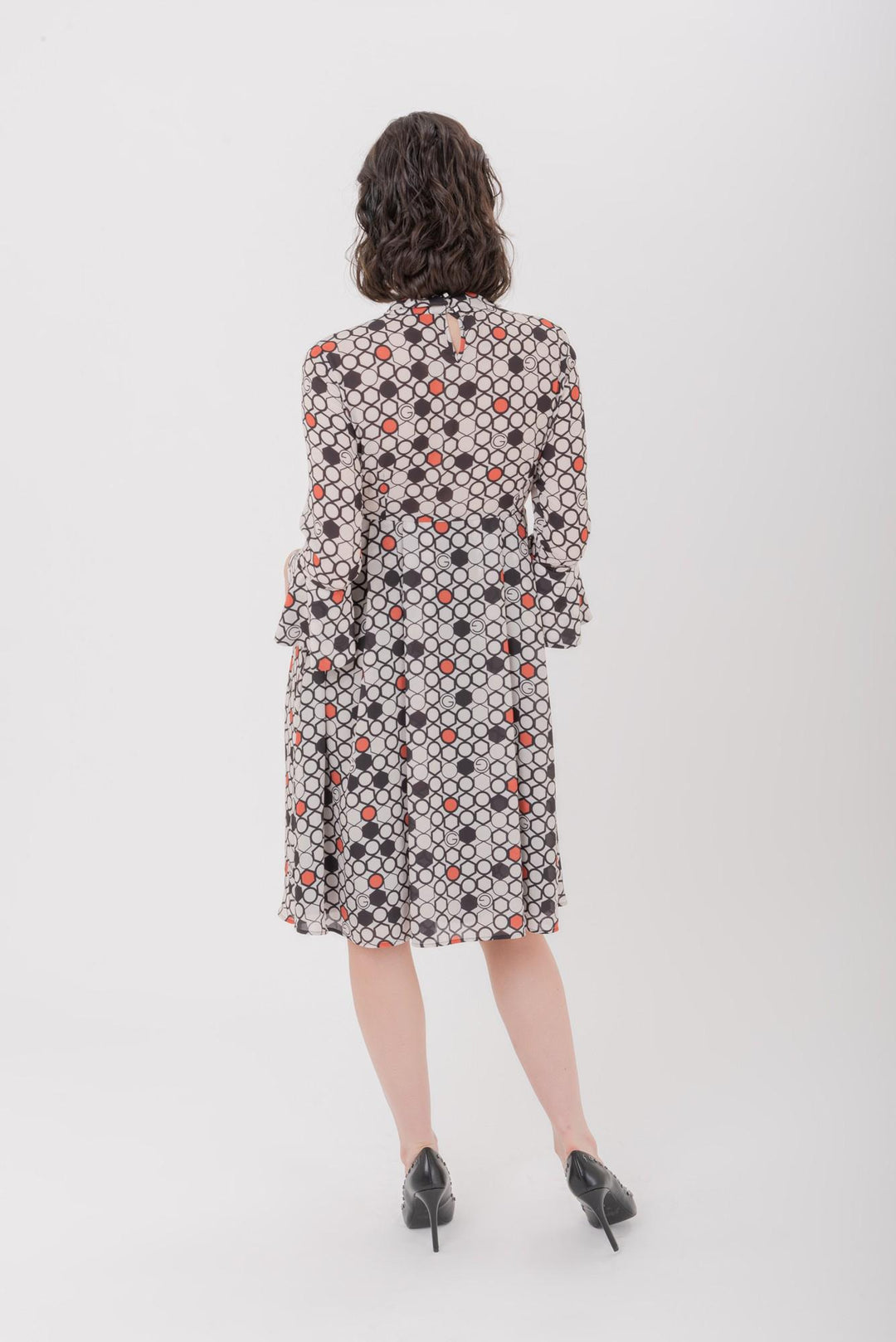 Abito Midi Stampa Teometrical