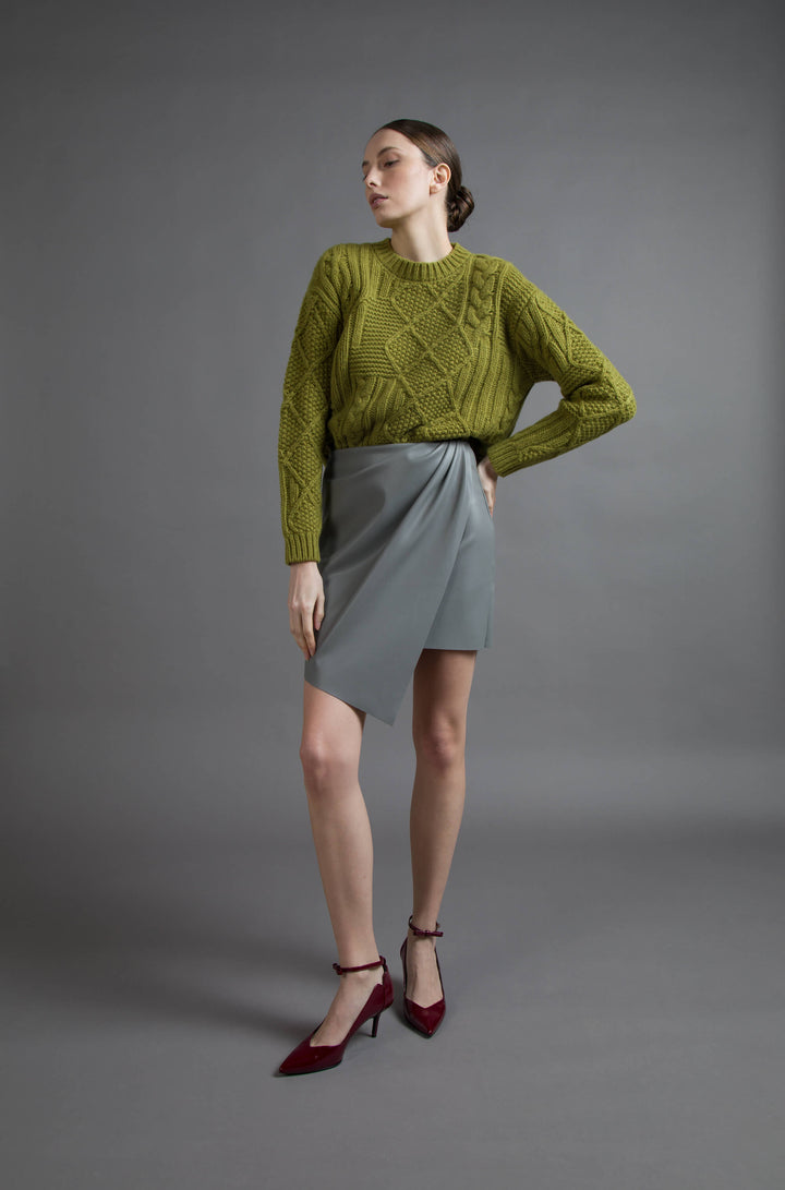 MAGLIA GIROCOLLO MIX PUNTI