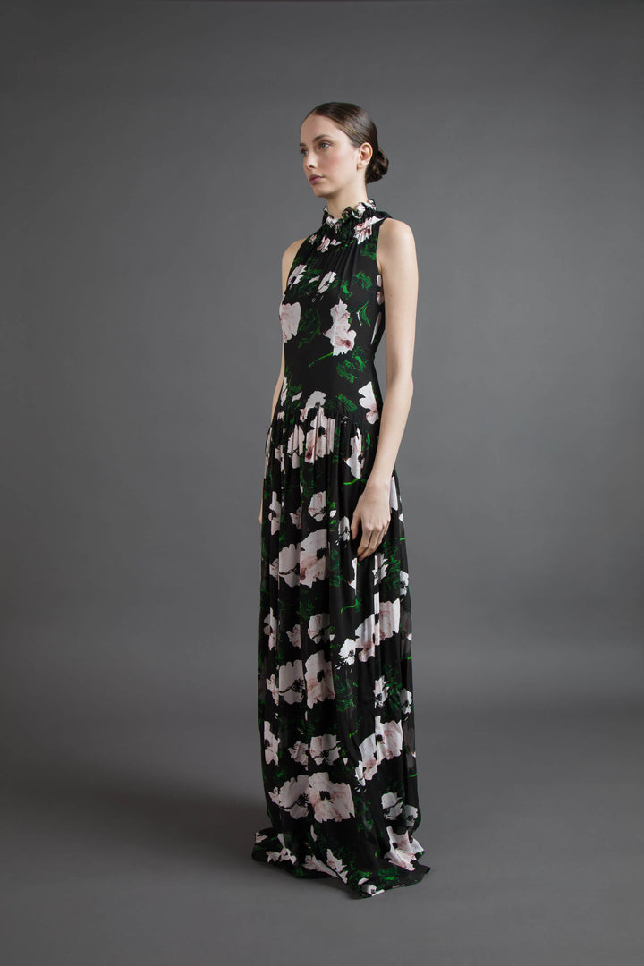 ABITO LUNGO STAMPA FLOREALE