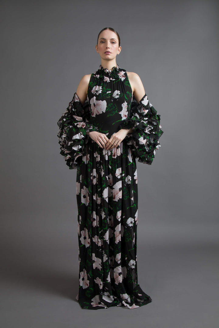 COPRISPALLE COUTURE STAMPA FLOREALE