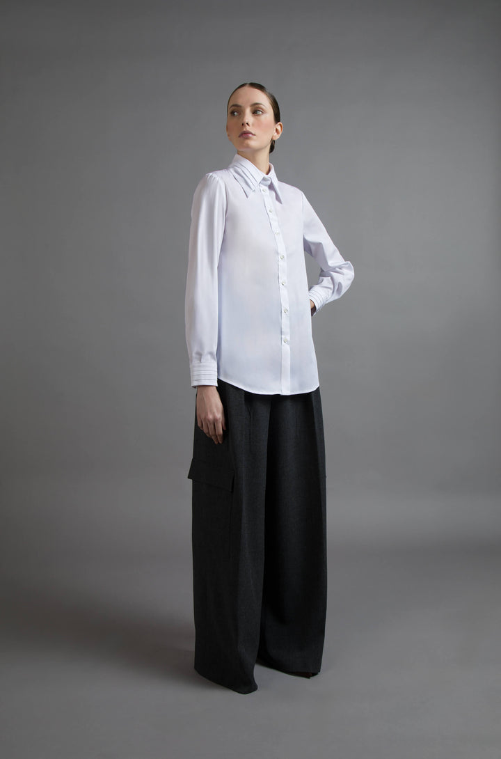 CAMICIA IN POPELINE DI COTONE