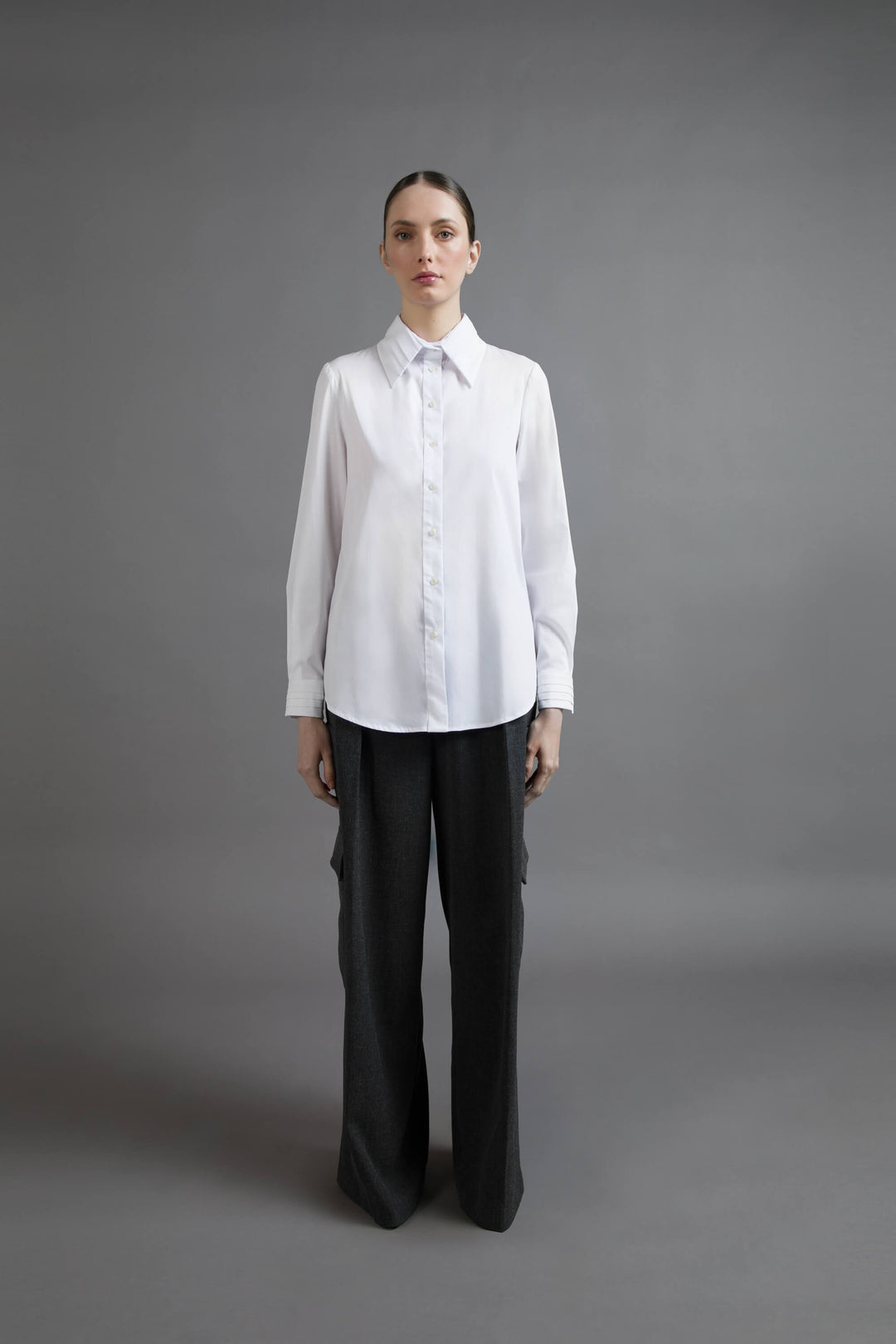 CAMICIA IN POPELINE DI COTONE