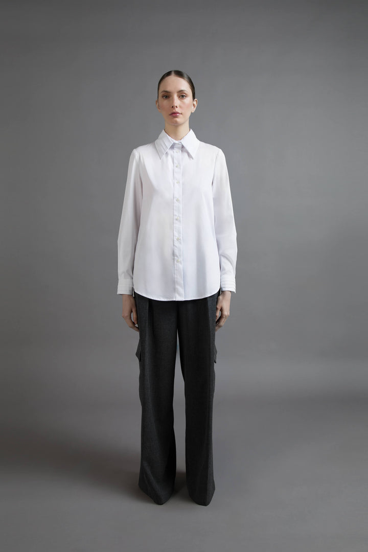 CAMICIA IN POPELINE DI COTONE