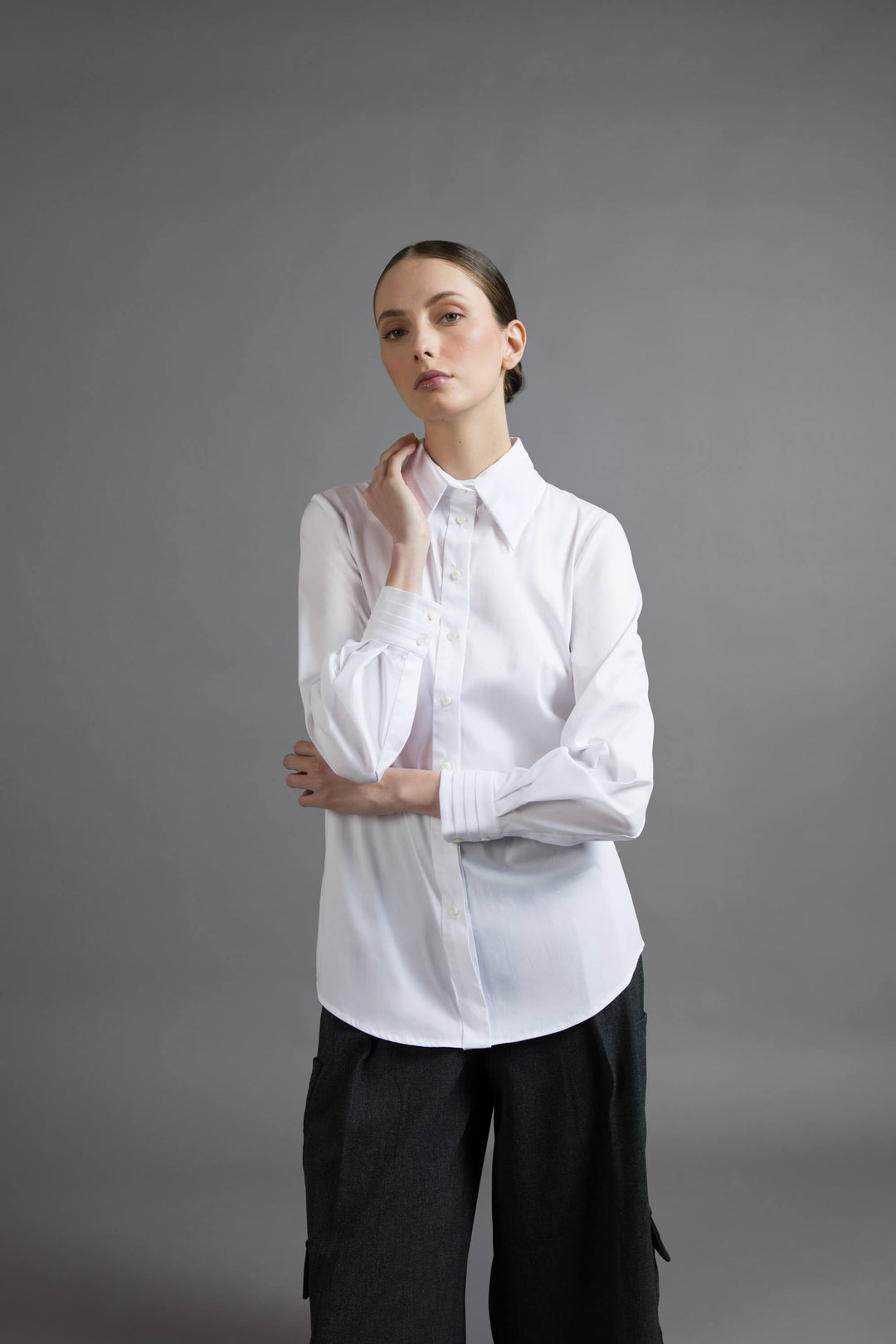 CAMICIA IN POPELINE DI COTONE