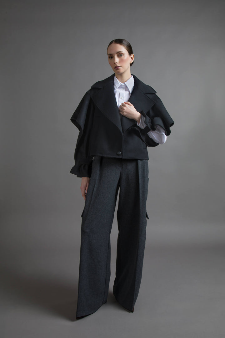 BLACK CLOTH COAT