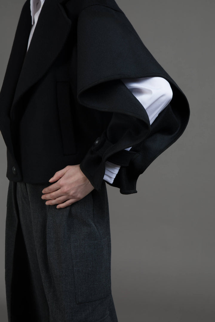 BLACK CLOTH COAT