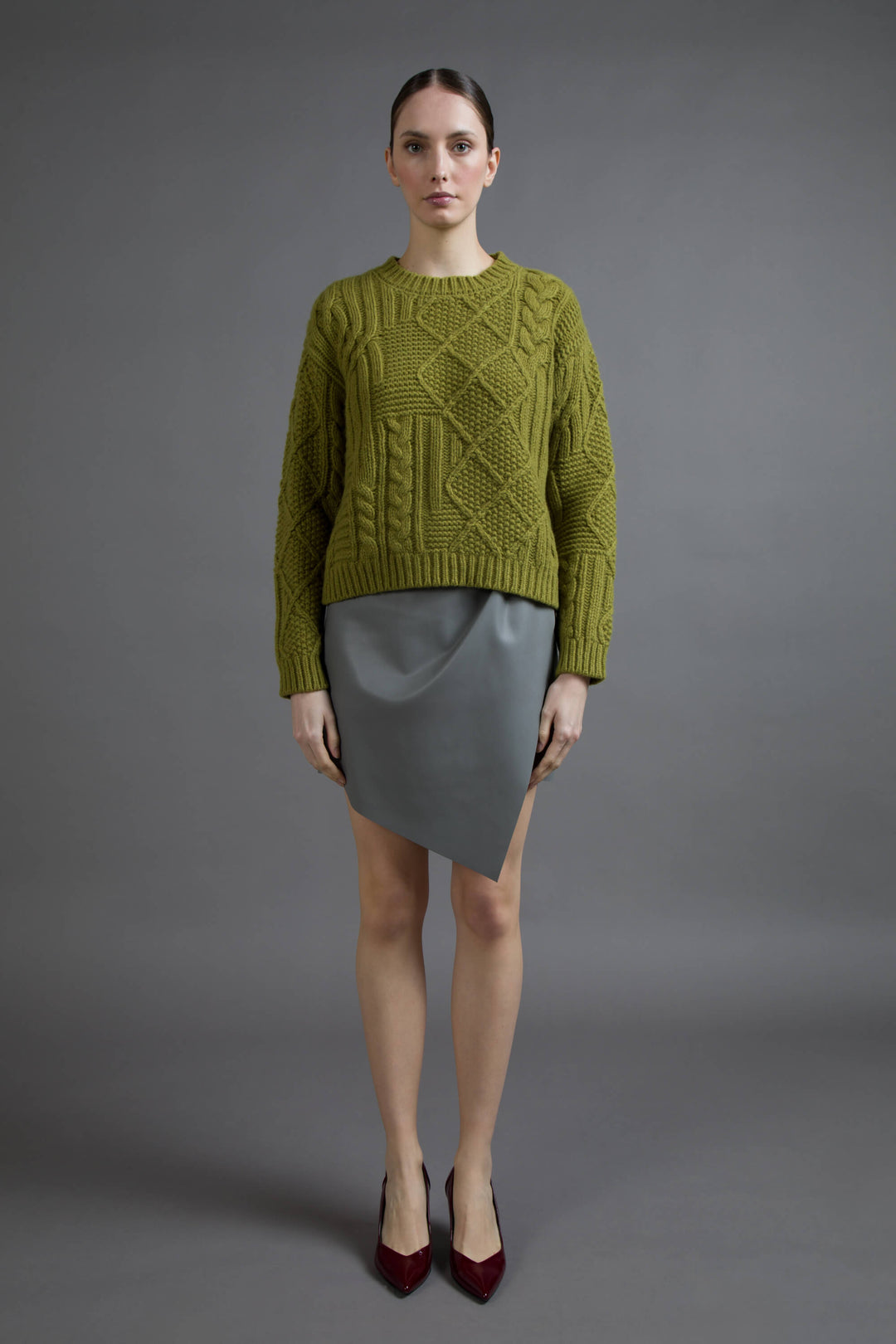 MAGLIA GIROCOLLO MIX PUNTI