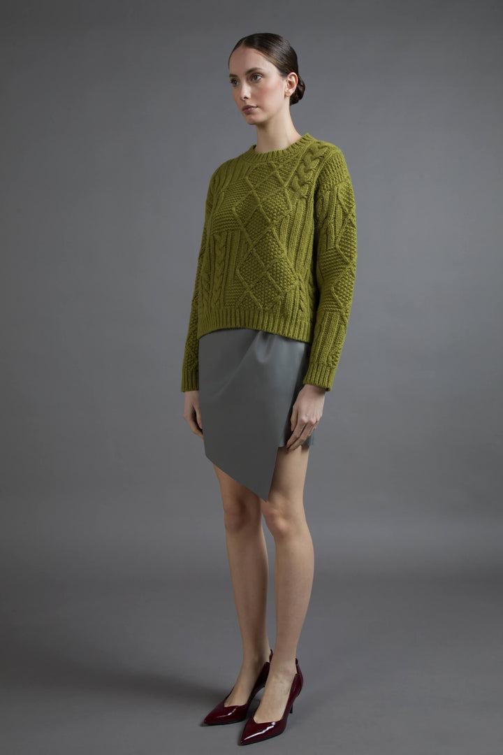 MAGLIA GIROCOLLO MIX PUNTI