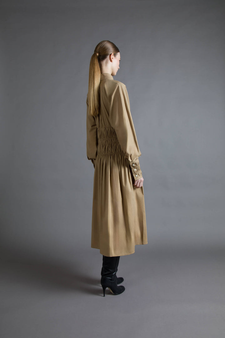 ABITO MIDI PUNTO SMOCK