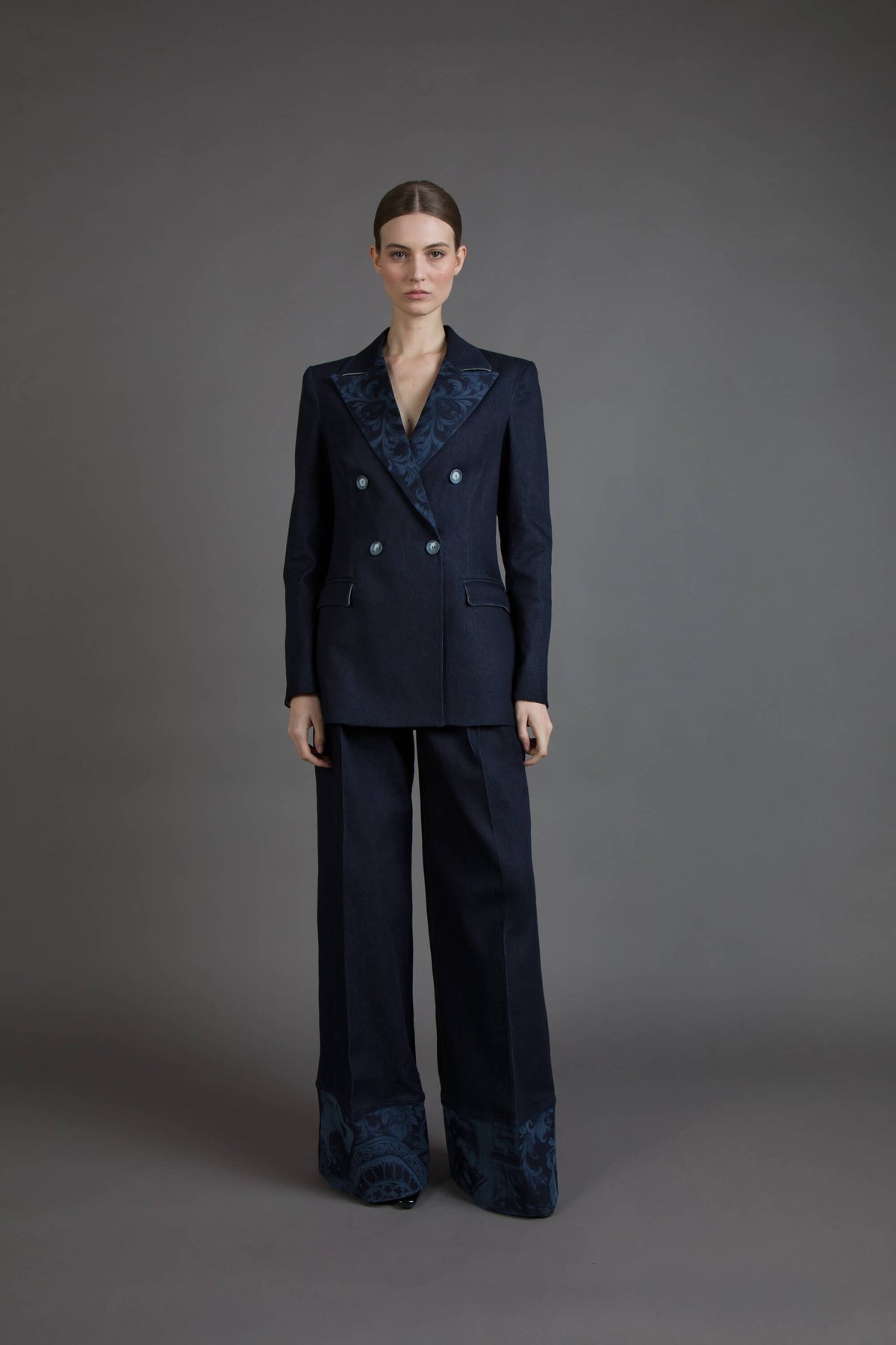 BLAZER DOPPIO PETTO IN DENIM