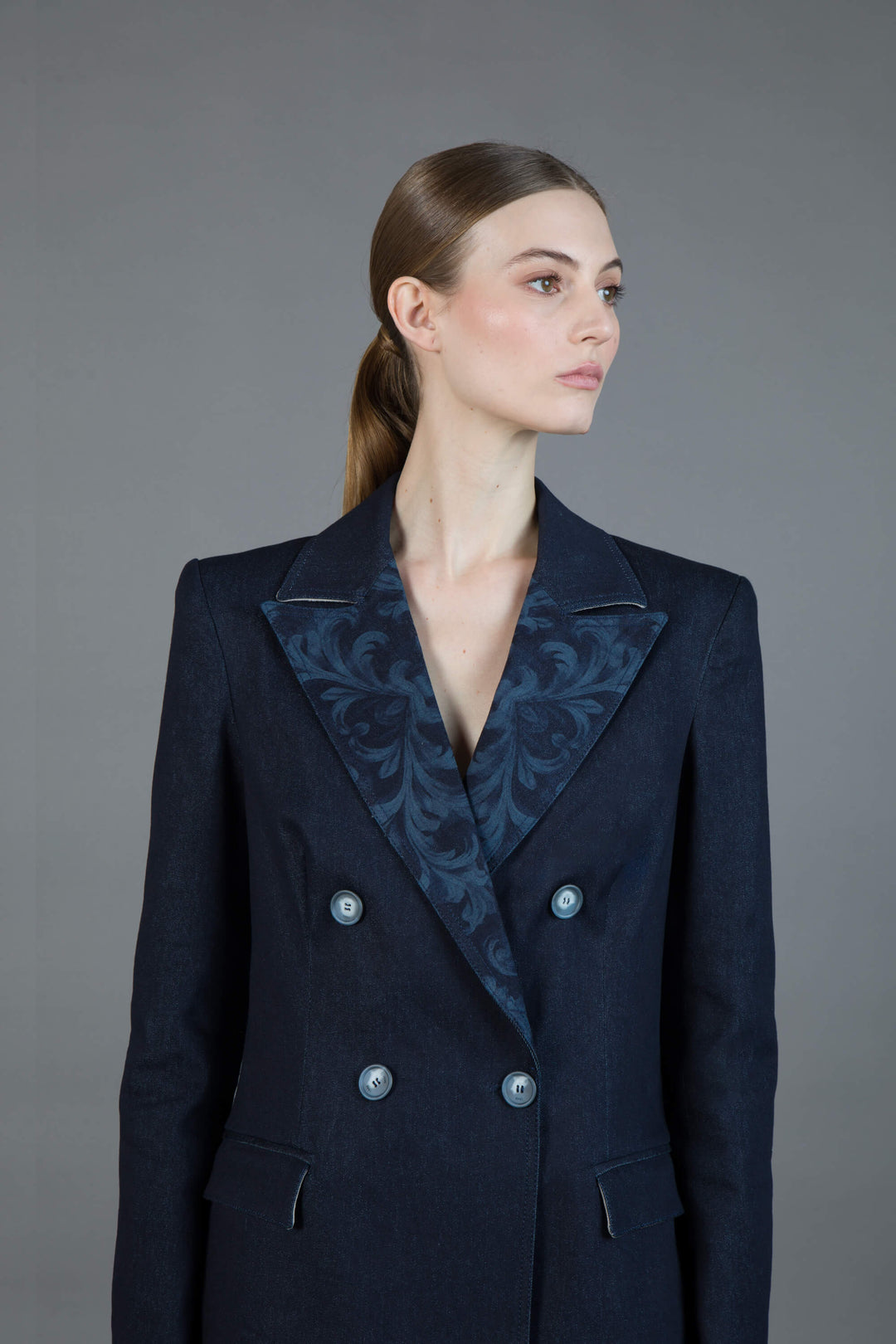 BLAZER DOPPIO PETTO IN DENIM