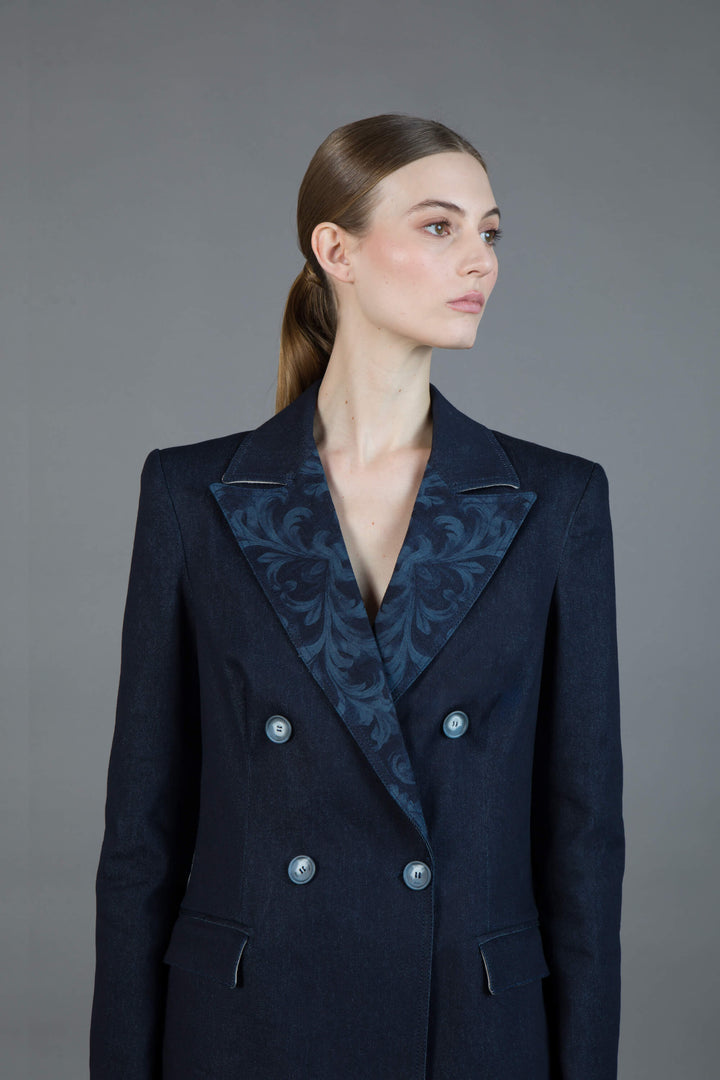 BLAZER DOPPIO PETTO IN DENIM
