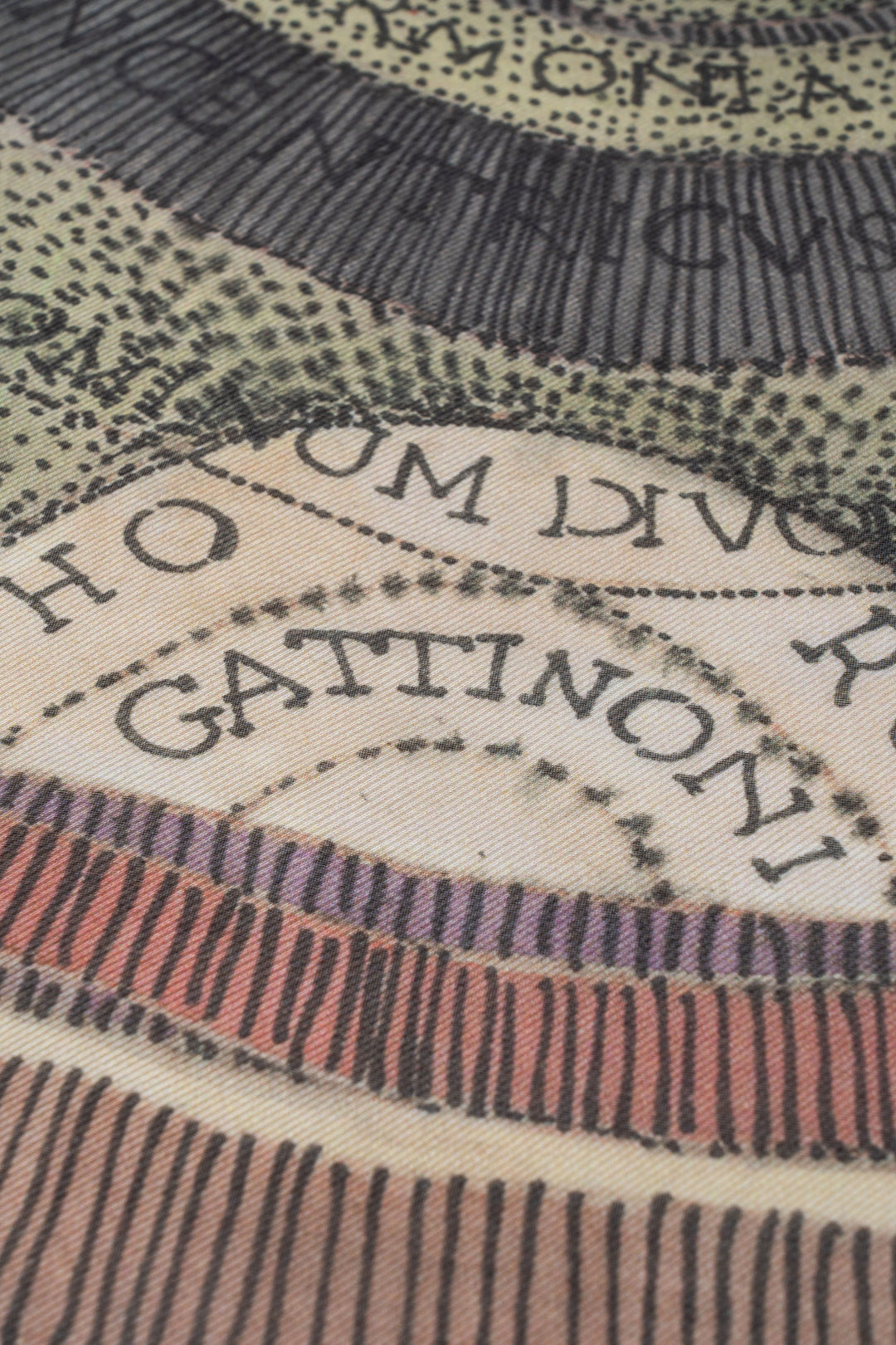 Pashmina in seta Planetarium Watercolor