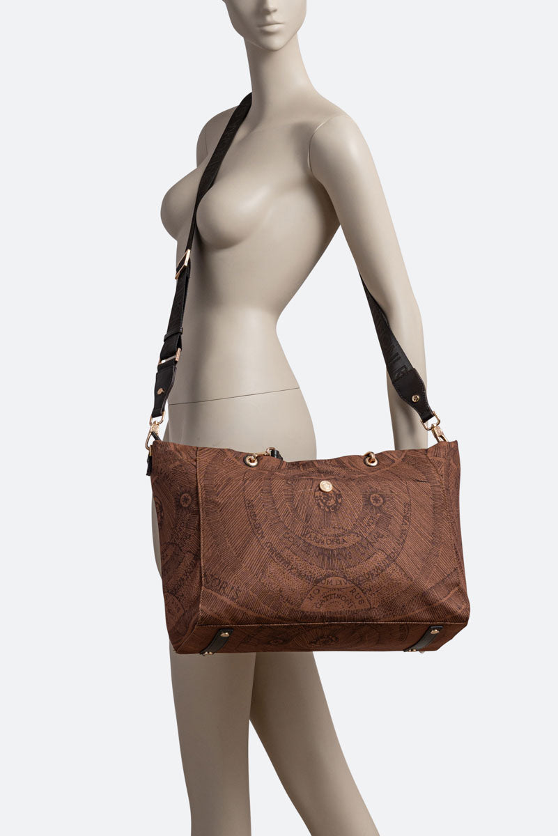 Maya Experience Borsa A Spalla Marrone