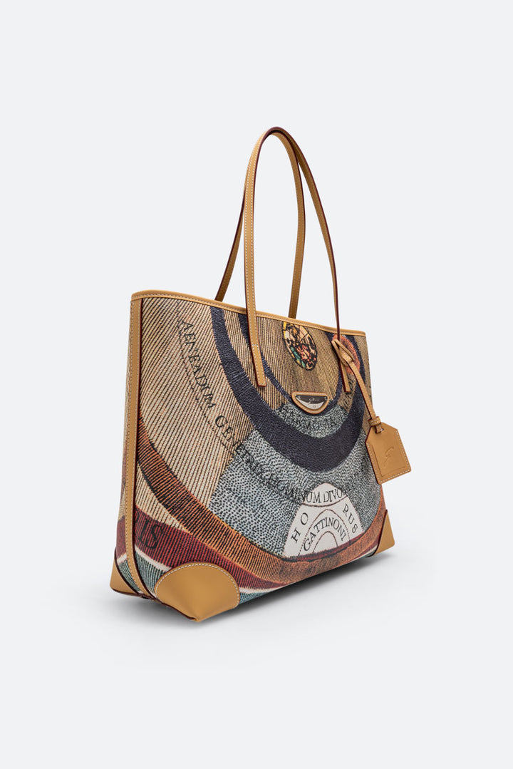 Planetarium Classic Philosophy Borsa A Spalla Lana Classic-Vacchetta