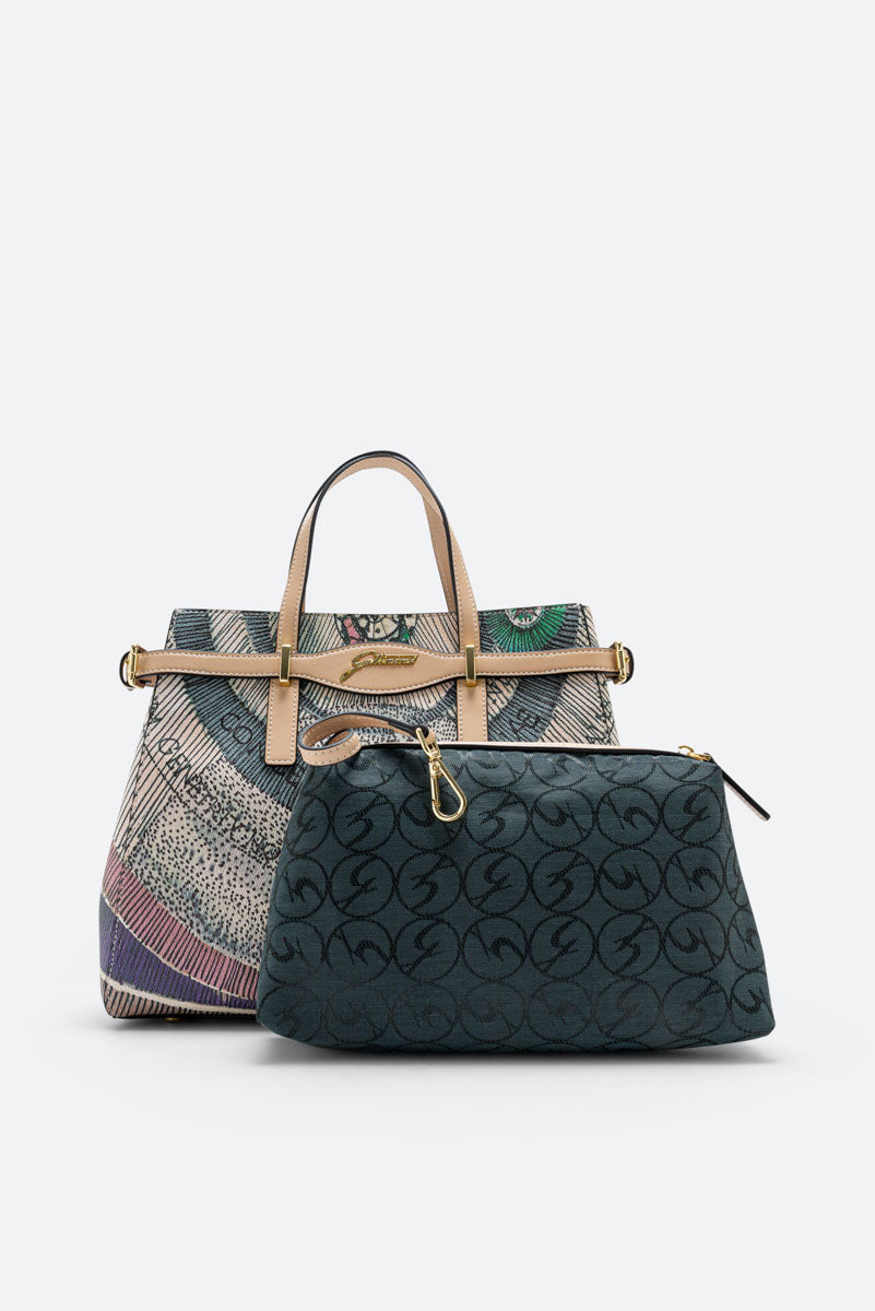 Borsa a mano Planetarium Watercolor Small