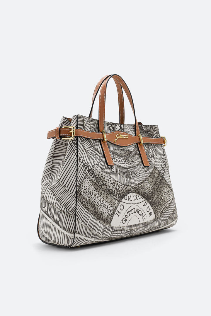 Borsa a mano Planetarium Ink Sepia Small