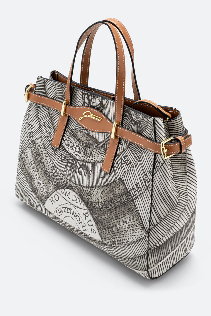 Borsa a mano Planetarium Ink Sepia Small