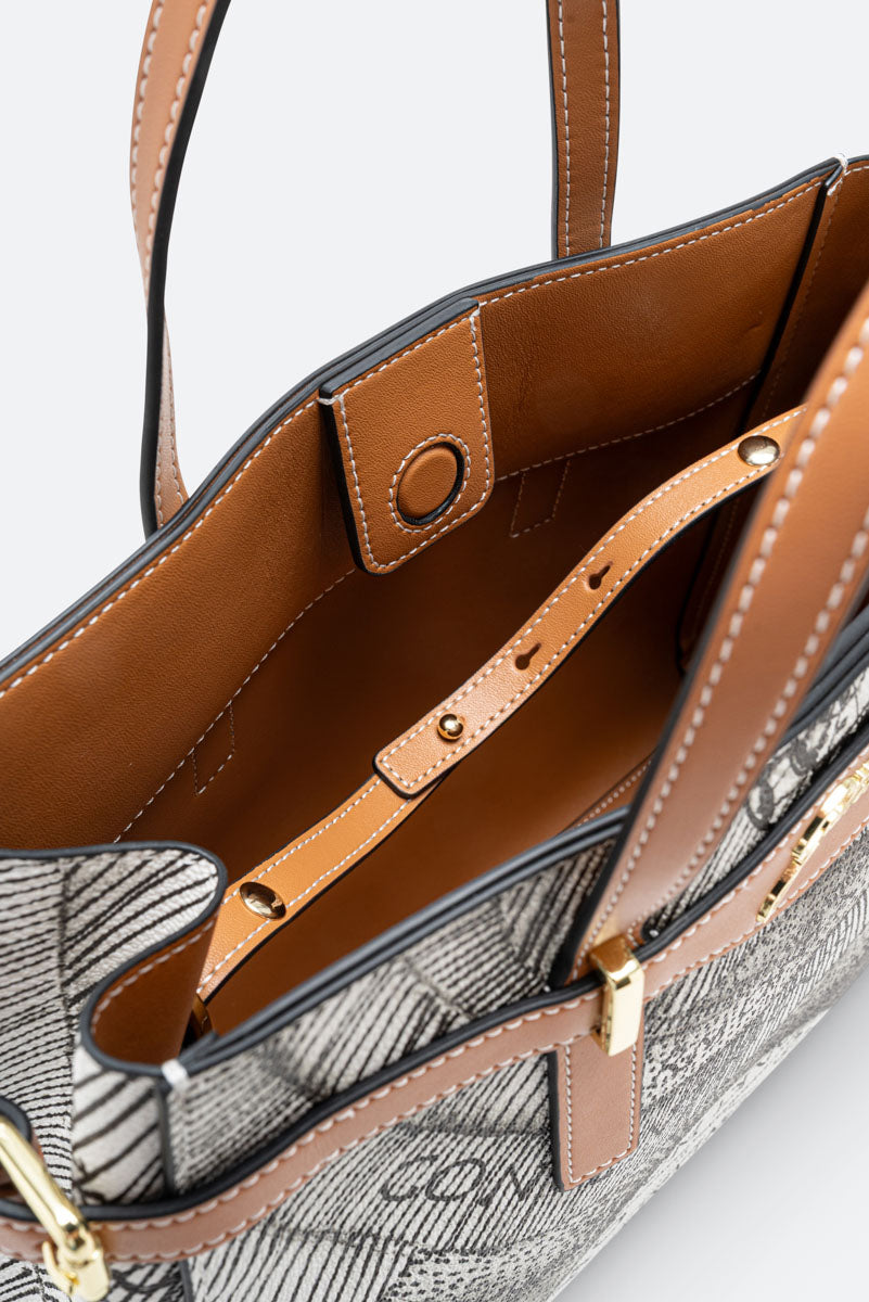 Borsa a mano Planetarium Ink Sepia Small