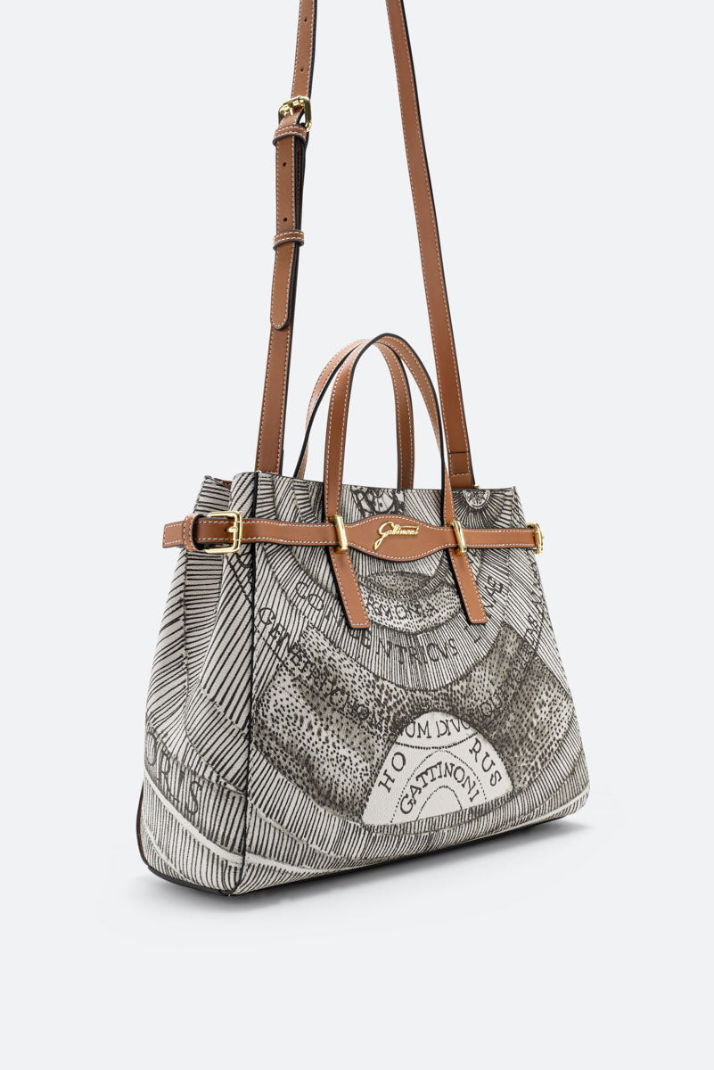 Borsa a mano Planetarium Ink Sepia Small