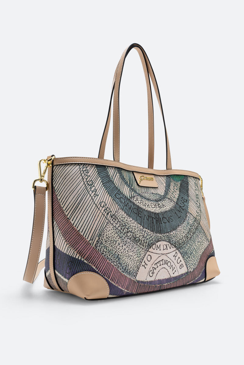 Crossbody Squared Lady Planetarium Watercolor