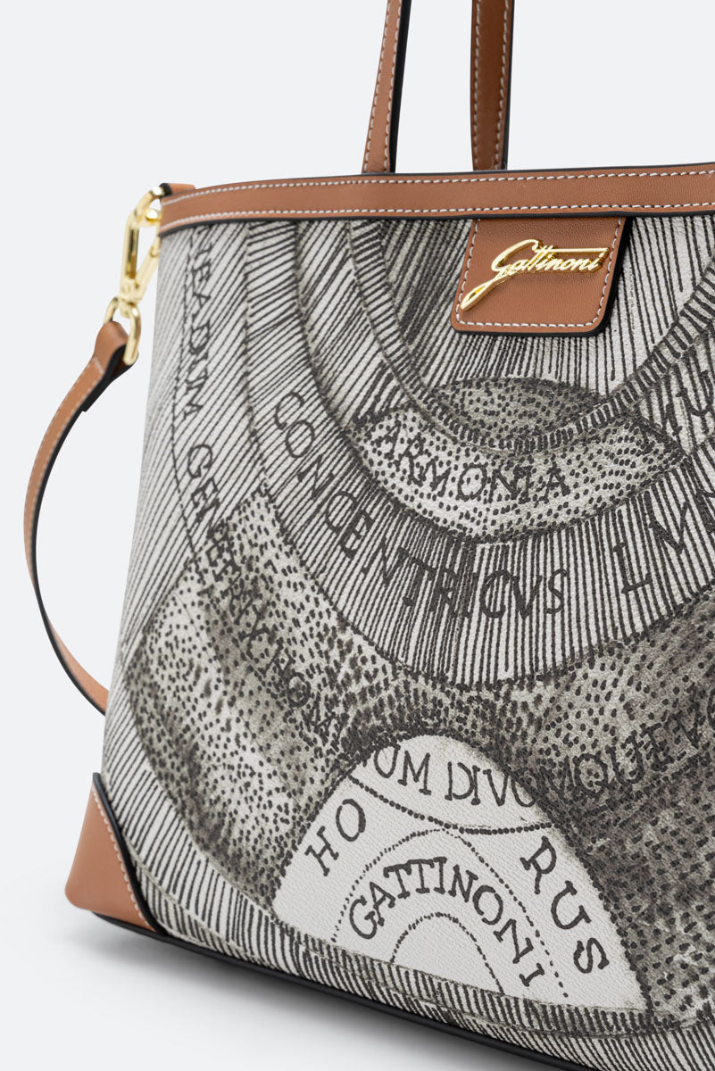 Crossbody Squared Lady Ink Sepia