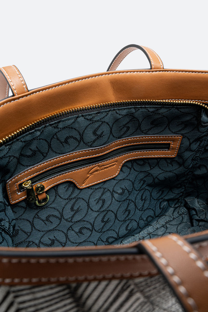 Crossbody Squared Lady Ink Sepia