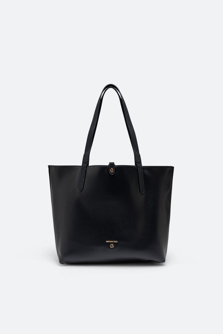 Teodosia Reversible Texture Borsa A Spalla Nero