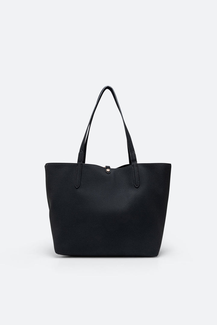 Teodosia Reversible Texture Borsa A Spalla Nero
