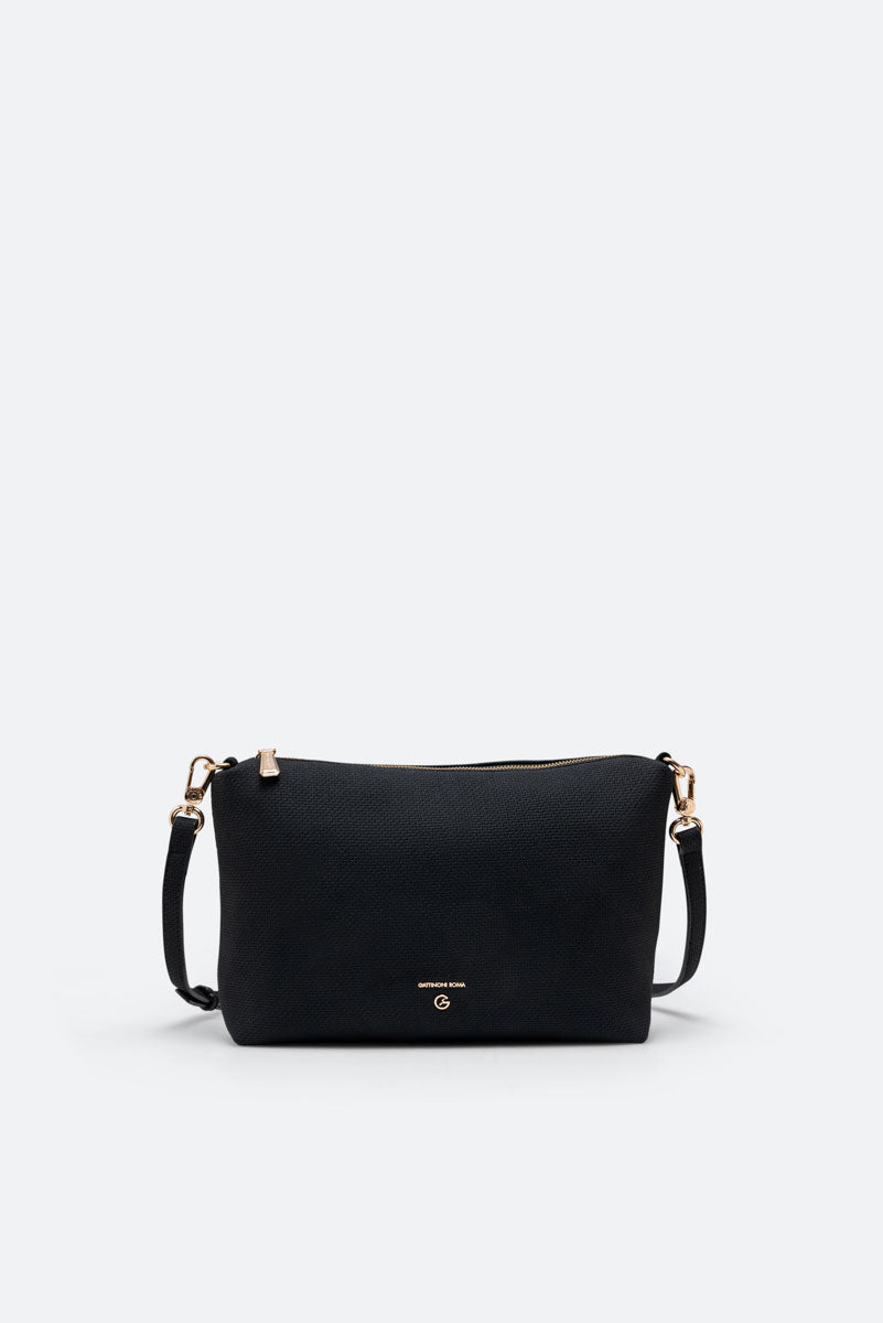 Teodosia Reversible Texture Borsa A Spalla Nero