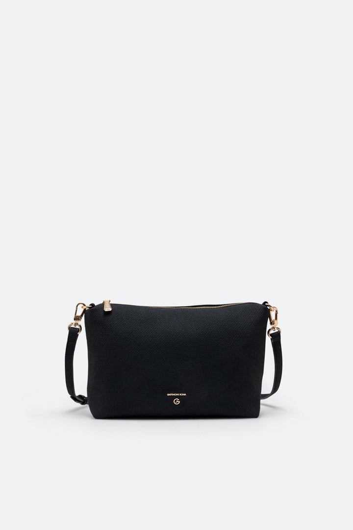 Teodosia Reversible Texture Borsa A Spalla Nero