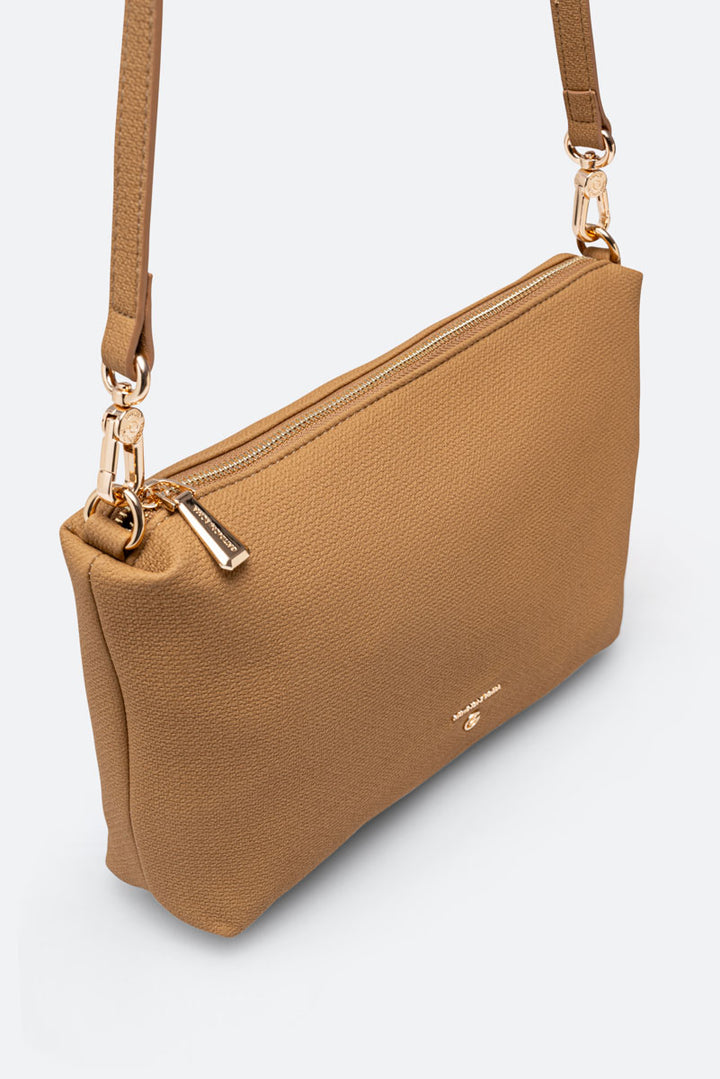 Teodosia Reversible Texture Borsa A Spalla Cuoio