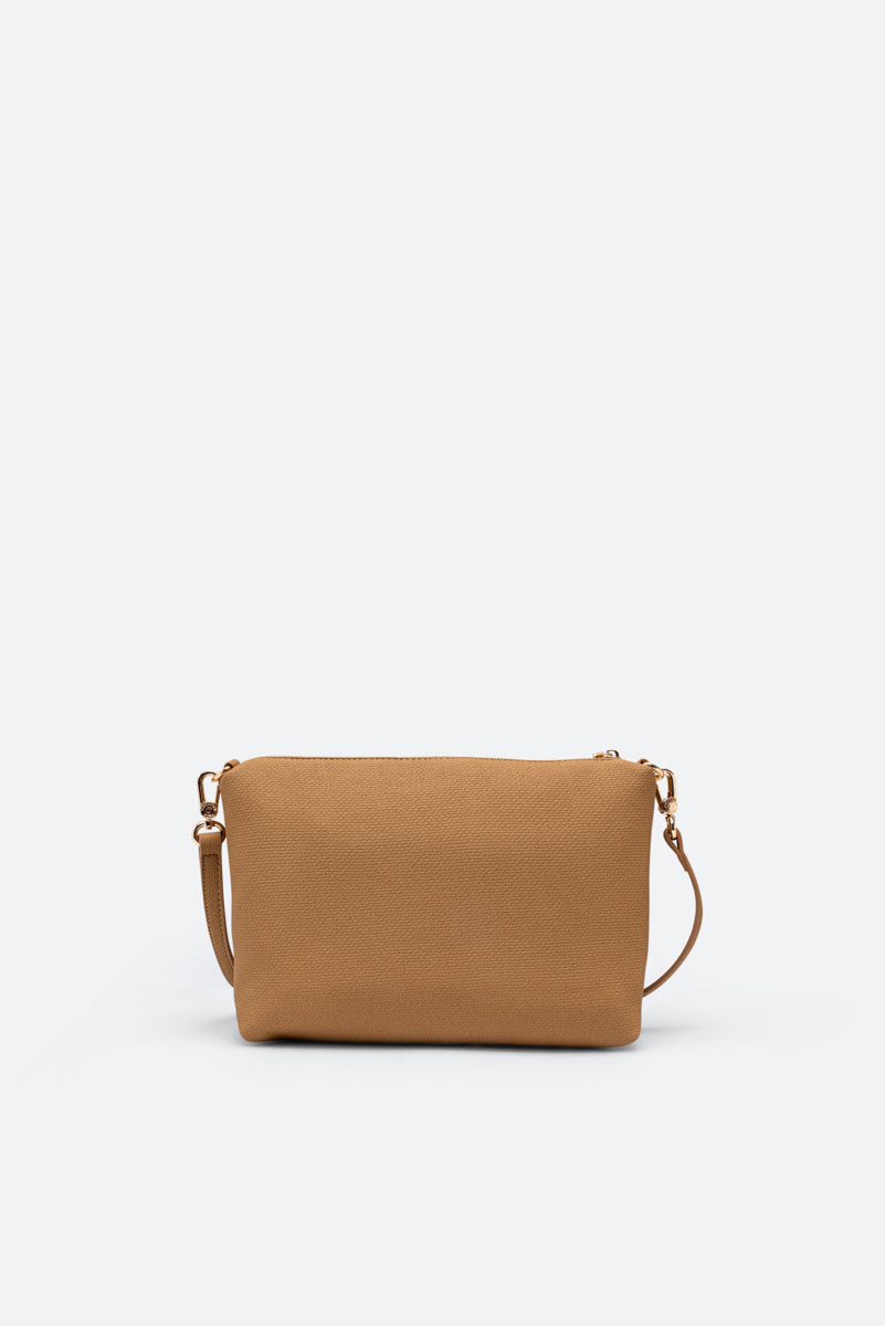 Teodosia Reversible Texture Borsa A Spalla Cuoio