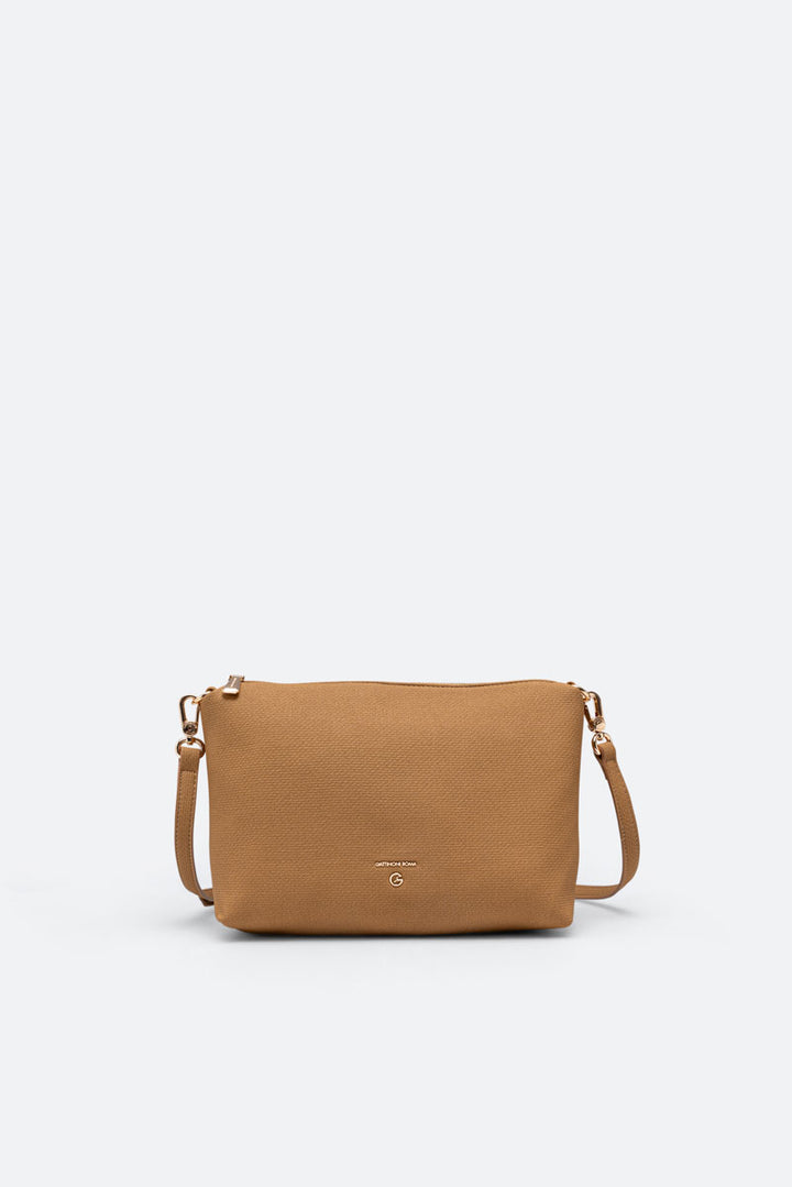 Teodosia Reversible Texture Borsa A Spalla Cuoio