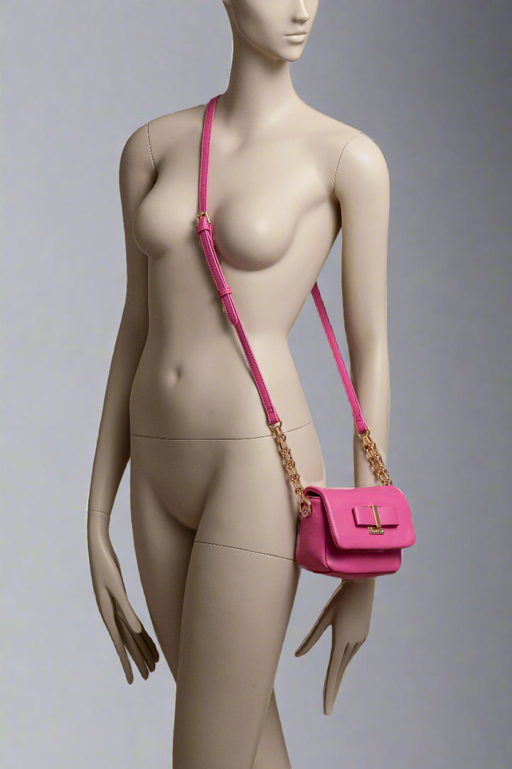Flap Bag Bow Fuchsia