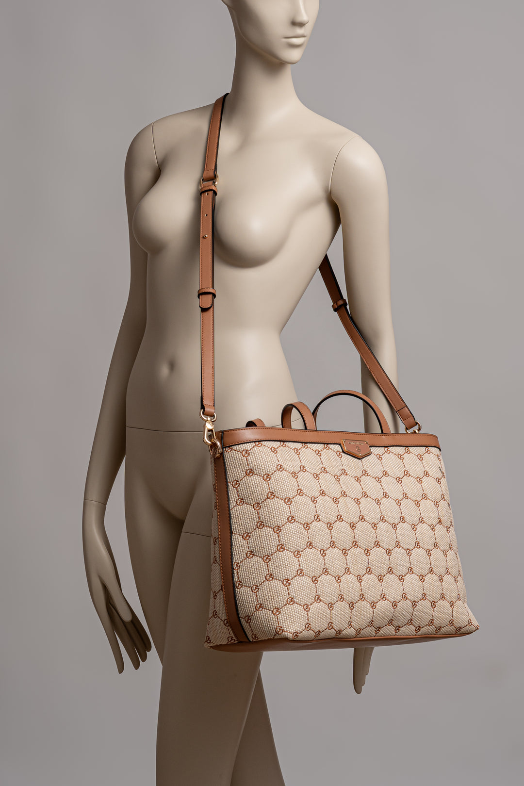 Shopping Bag Ada Straw Large Tan