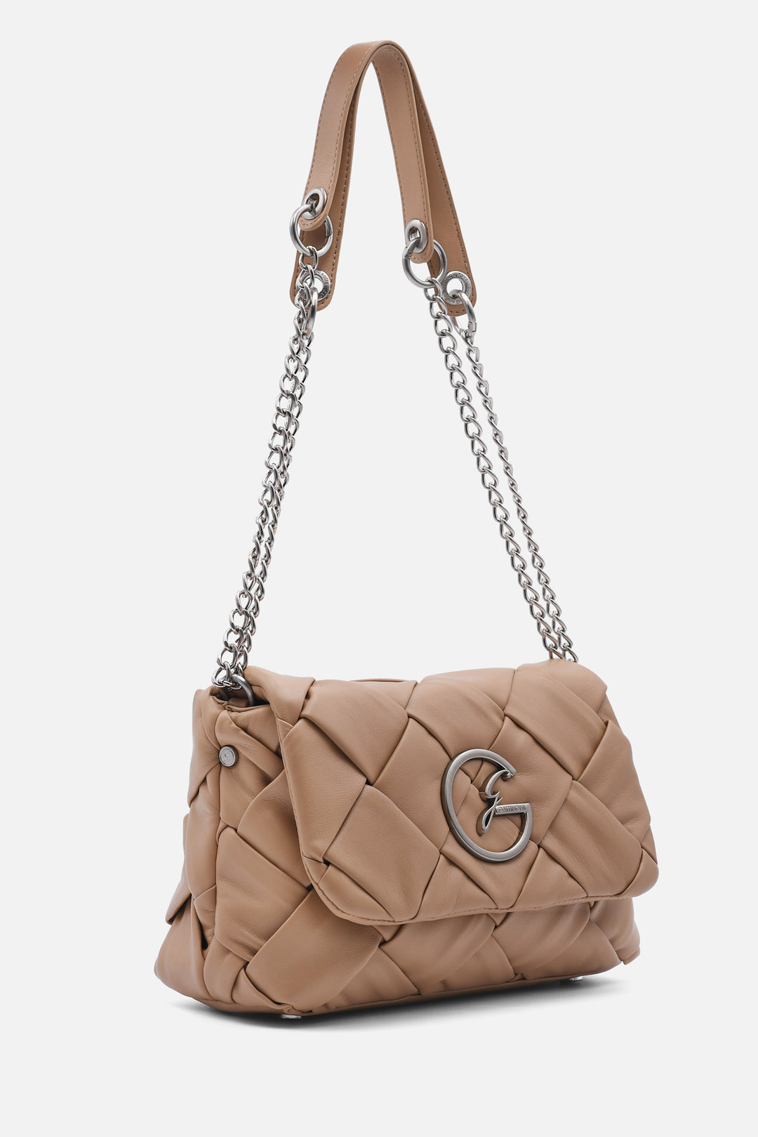 Crossbody Couture con flap beige