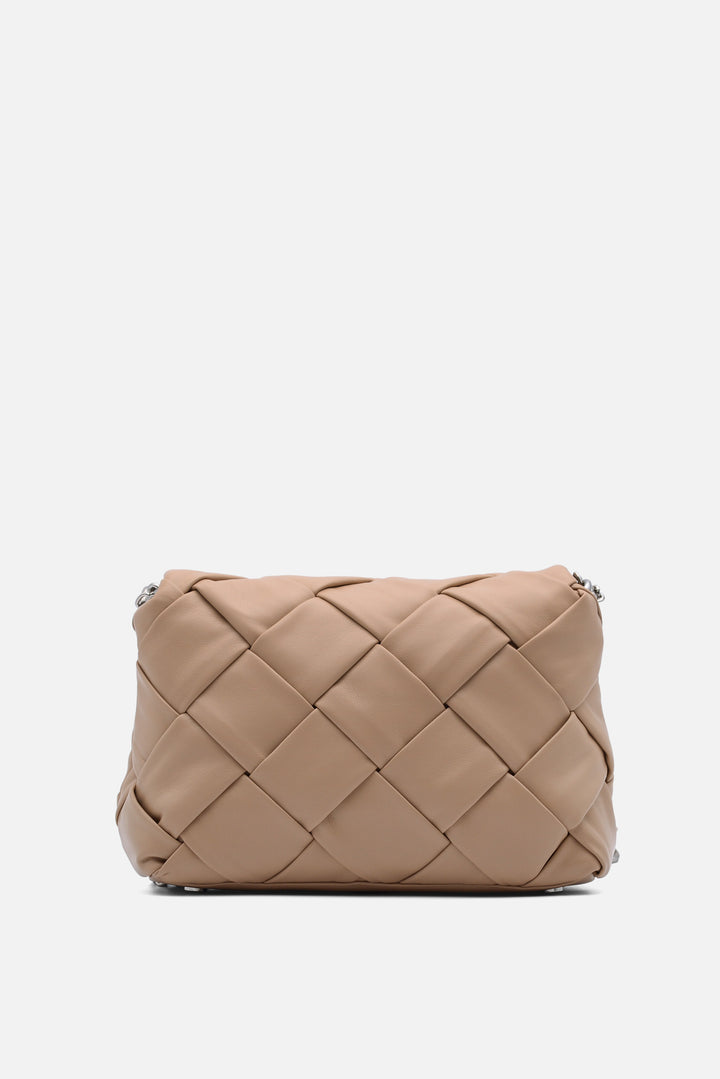 Crossbody Couture con flap beige