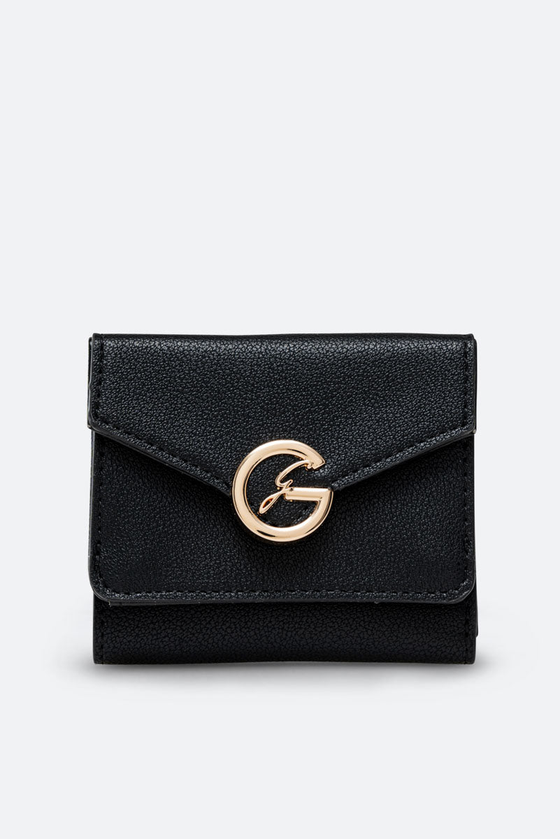 Lady S Flap Wallet PU Black