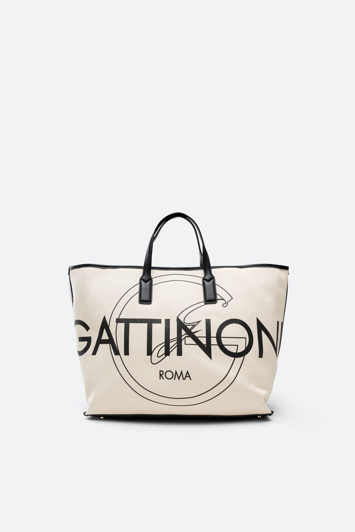 Shopping Bag I Am Logo large in cotone