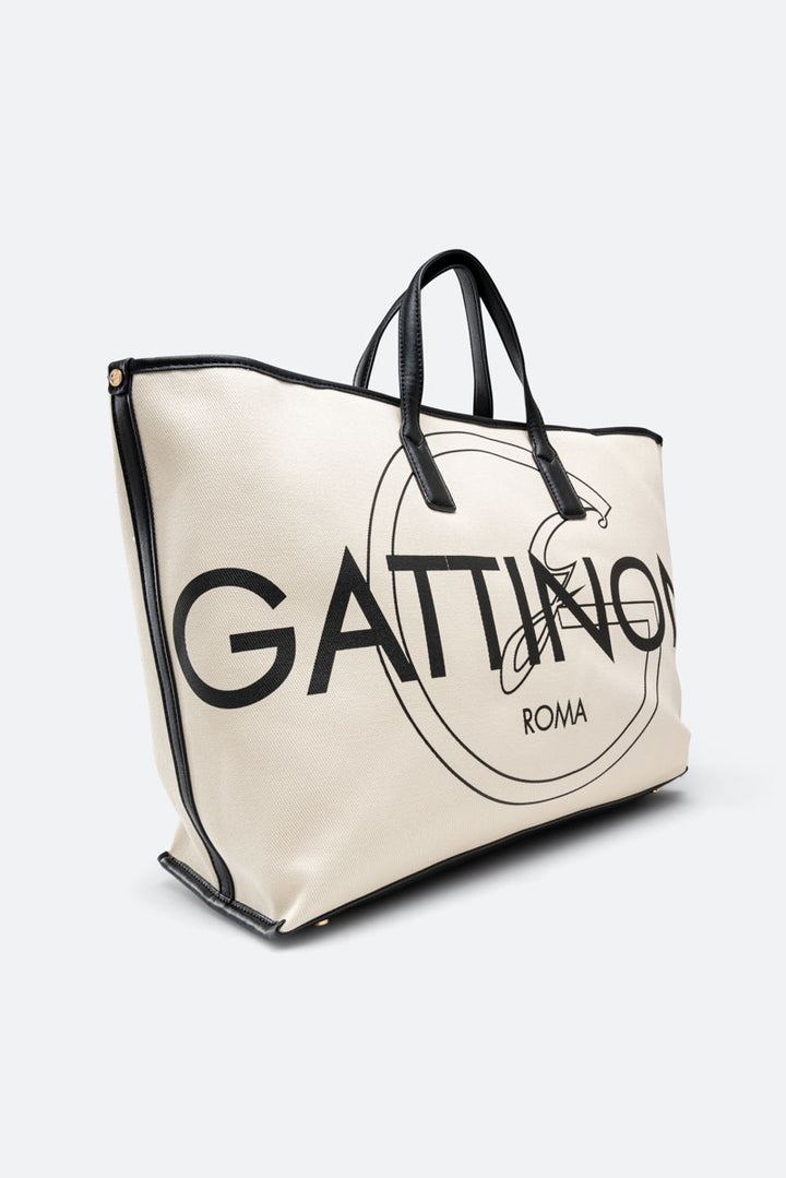 Shopping Bag I Am Logo large in cotone